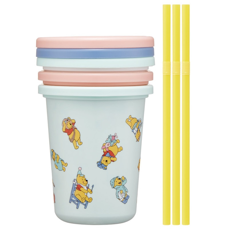 스케이터 곰돌이푸 코스튬 캐릭터 빨대컵 3세트 320ml SIH3ST - 주방·식기 - 하카타몰