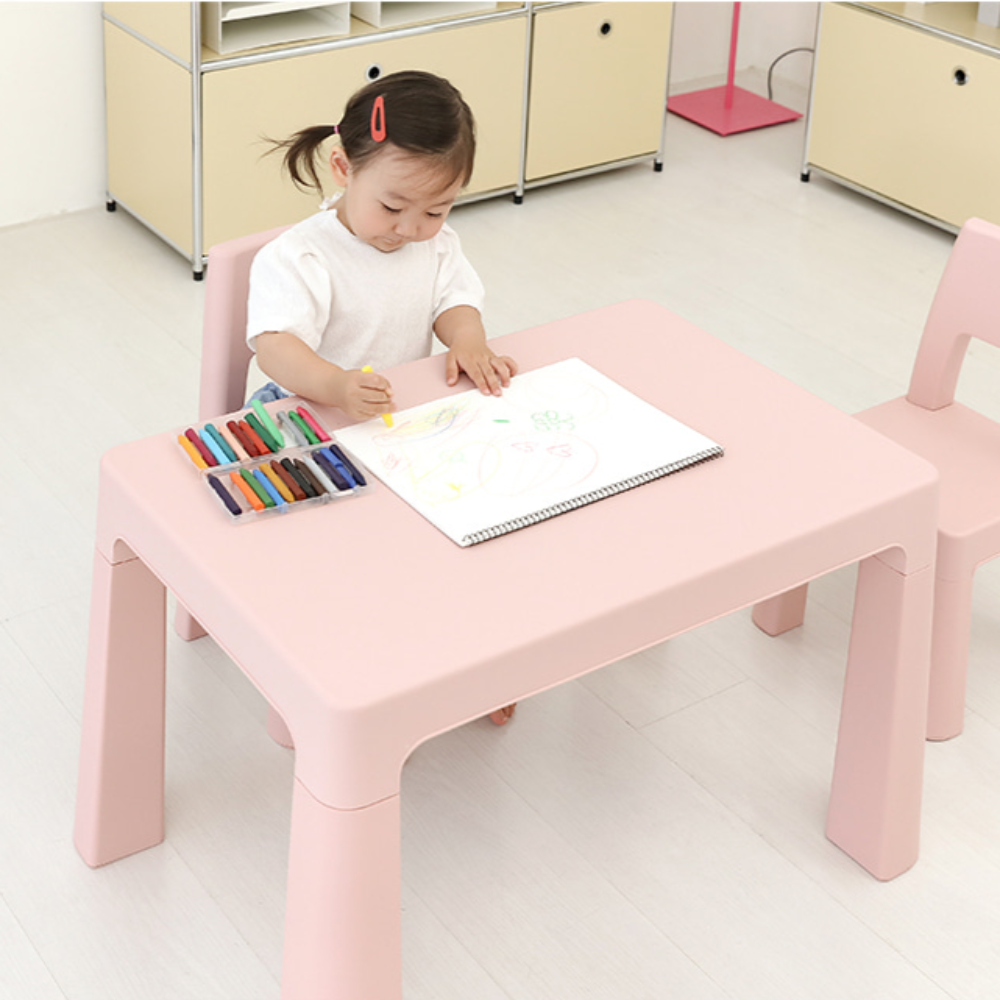 아기 책상 유아 미술 책상의자세트 테이블