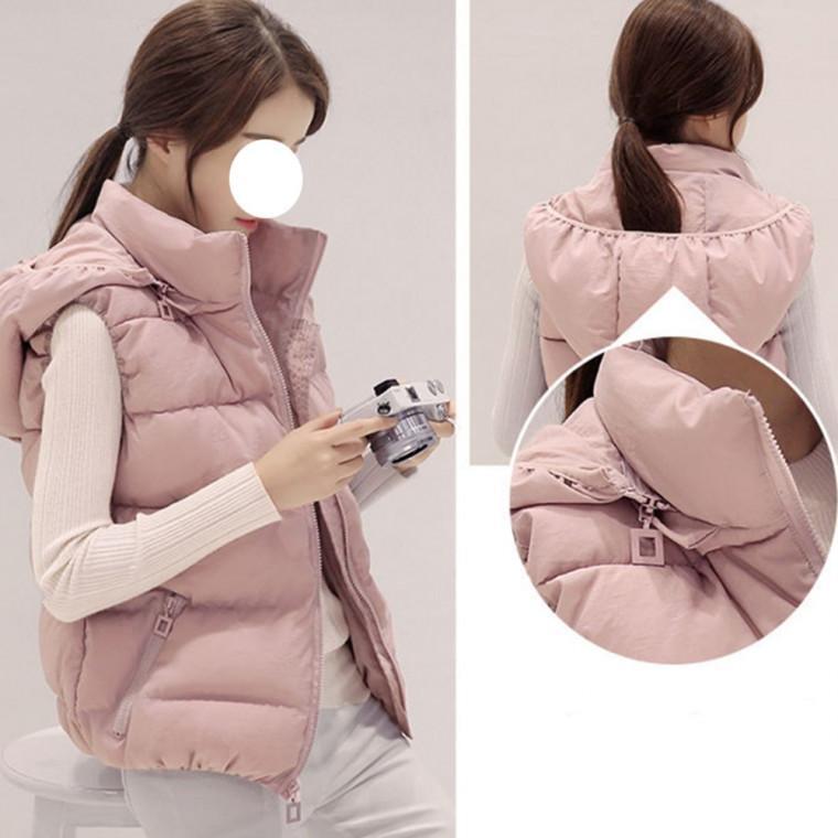 조끼 여자패딩조끼 데일리 겨울조끼 여성 - 메인 이미지
