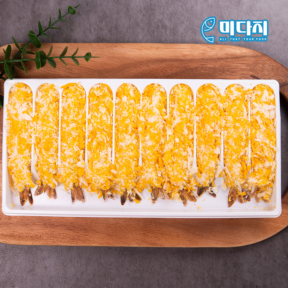 미다지 빵가루 왕새우 튀김 300g 10미 새우김밥 샌드위치