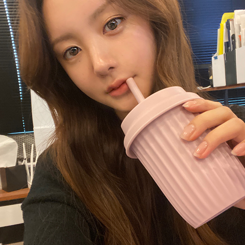 마미스테이블 아기빨대컵 S(250ml) 최상급 식품등급 실리콘 간편한세척(빨대솔포함)