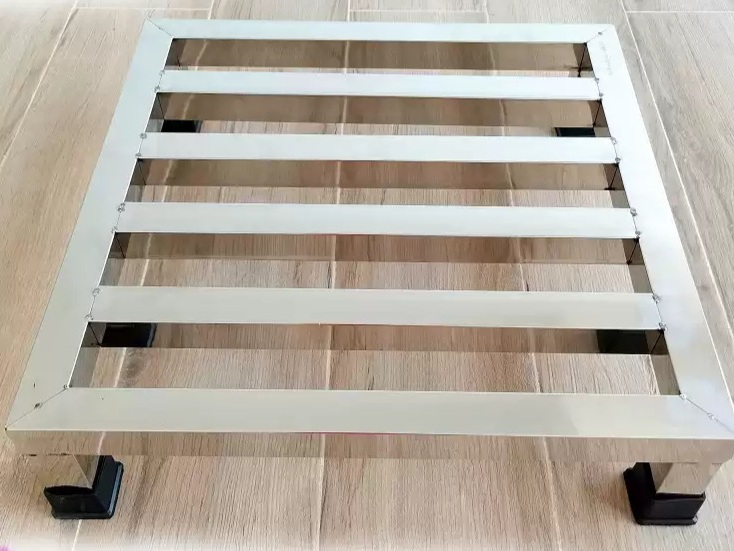 스텐받침대 화분 주방 들통 선반 보관 낮은받침대 01.길이40폭40높이12cm - 상세 이미지 2