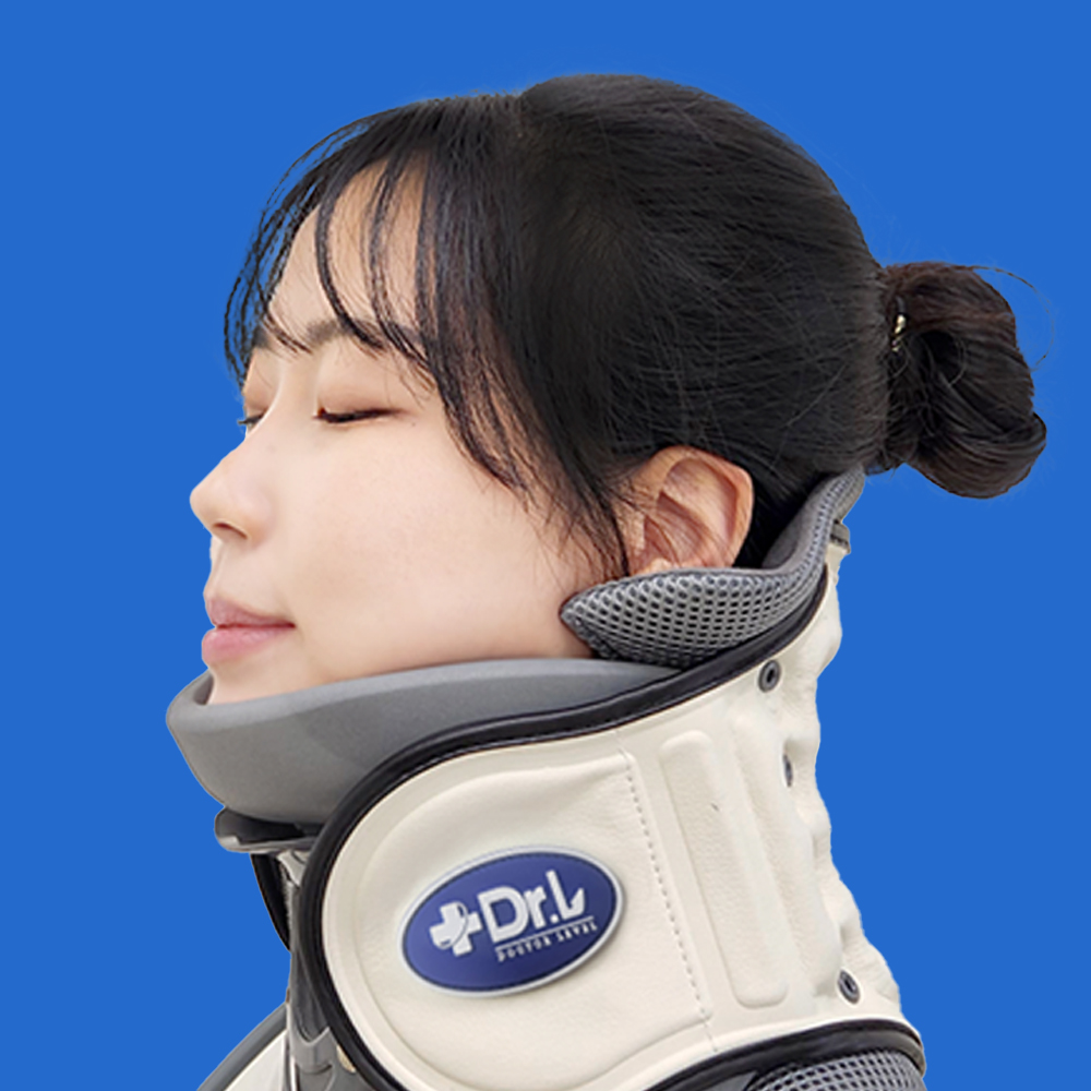 닥터레벨 4세대 수직 목견인기 디스크 가정용 목 교정 견인 교정기 치료기