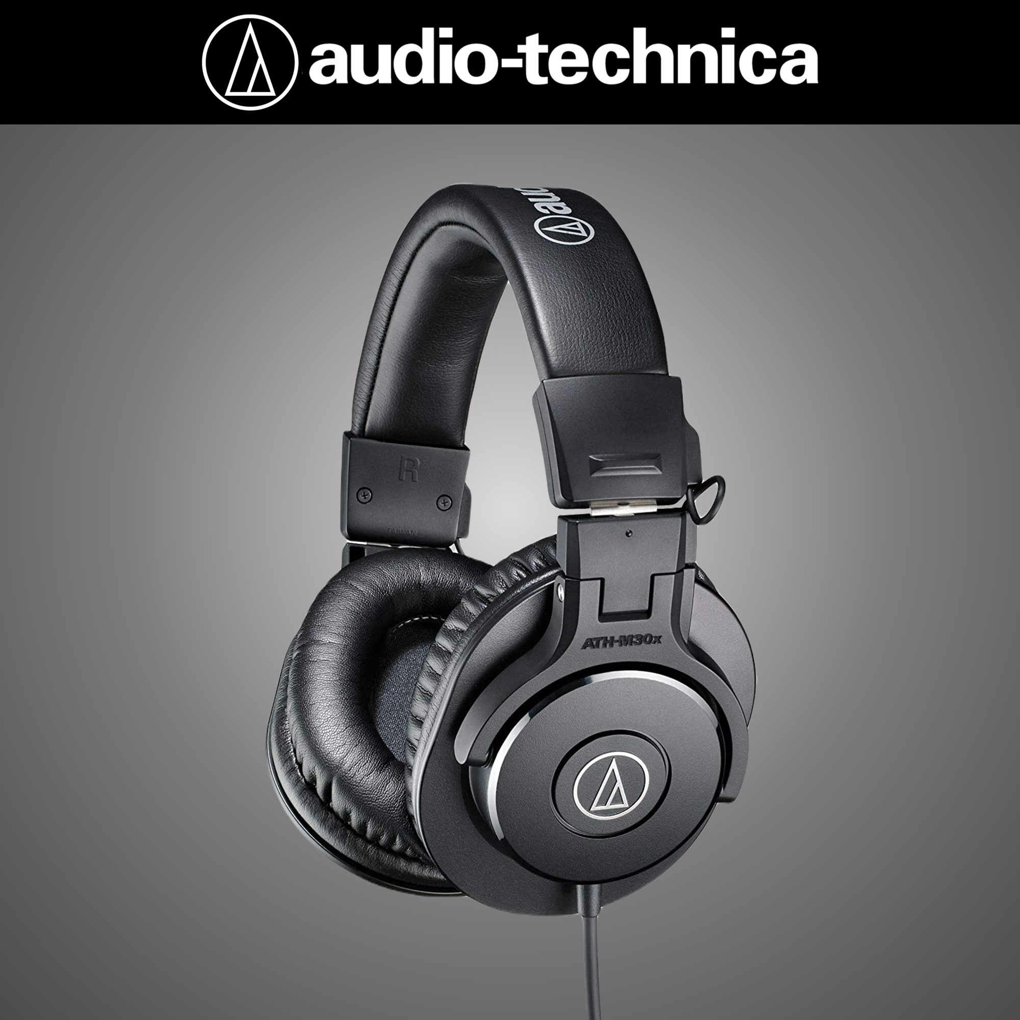오디오테크니카 ATH-M30X 밀폐형 스튜디오 모니터링 헤드폰 AUDIO TECHNICA - 상품 이미지