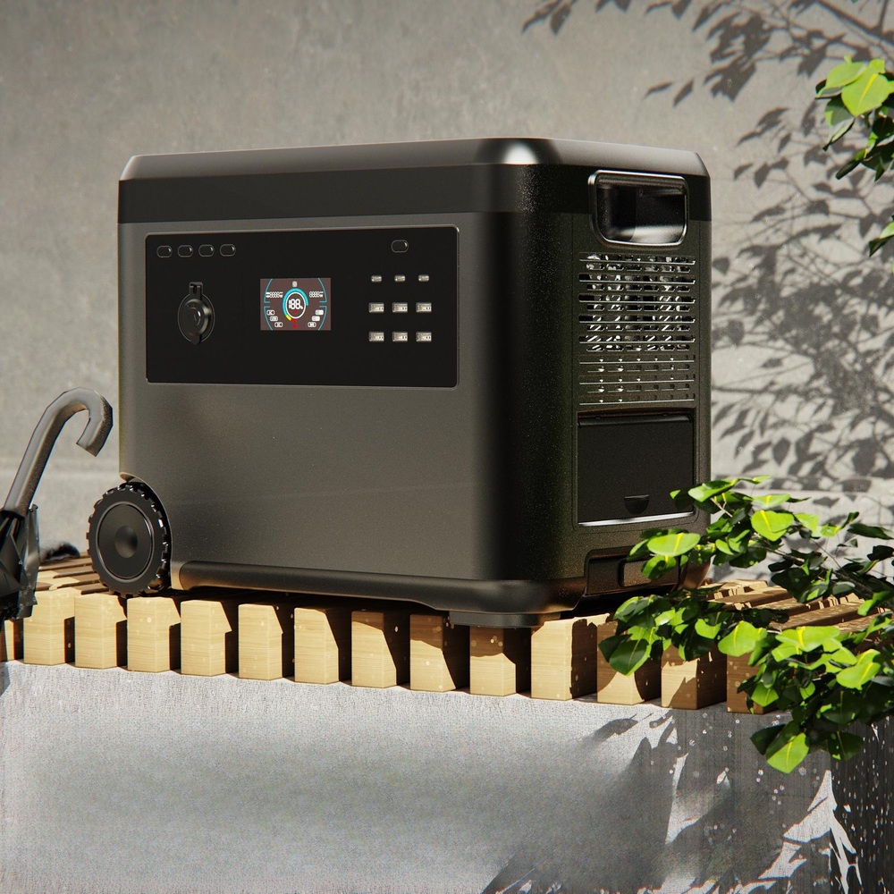2000w 고전력 파워뱅크 실외 전원 공급장치 발전기 LCD 디스플레이 - 상세 이미지 2