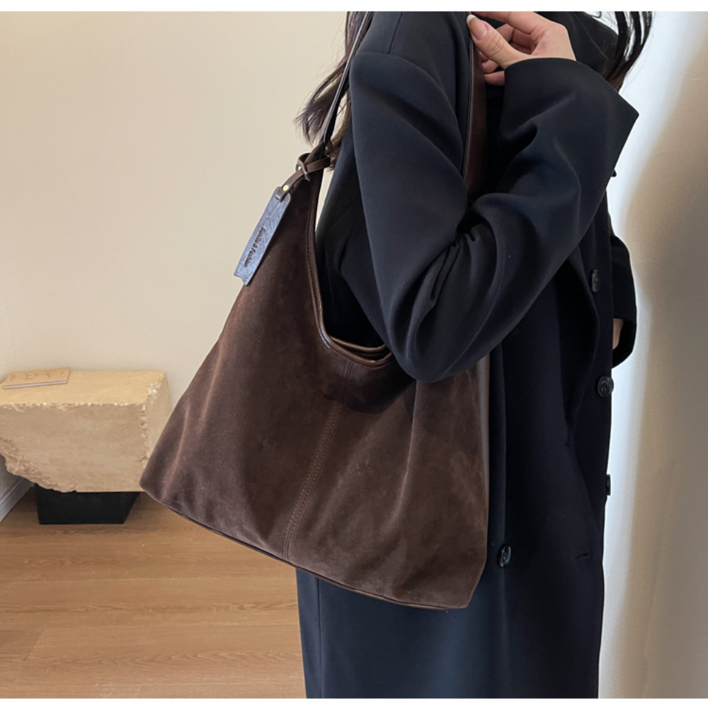 보부상 가방 스웨이드 여성 숄더백 호보백 가죽 겨울 가을