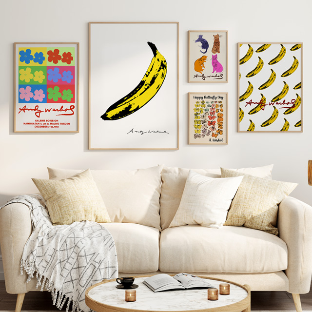 앤디 워홀 팝아트 그림 인테리어 명화 액자 거실 카페 캔버스 포스터 바나나아트 - 상세 이미지 5