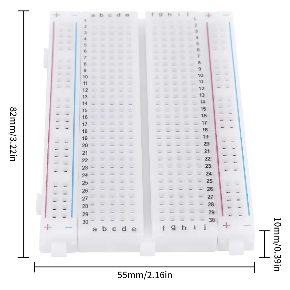 400 포인트 솔더리스 PCB 브레드보드 접합 가능한 범용 테스트 프로토보드 DIY 미니 브레드 보드 버스 회로 보드용 : 공구공구백화점