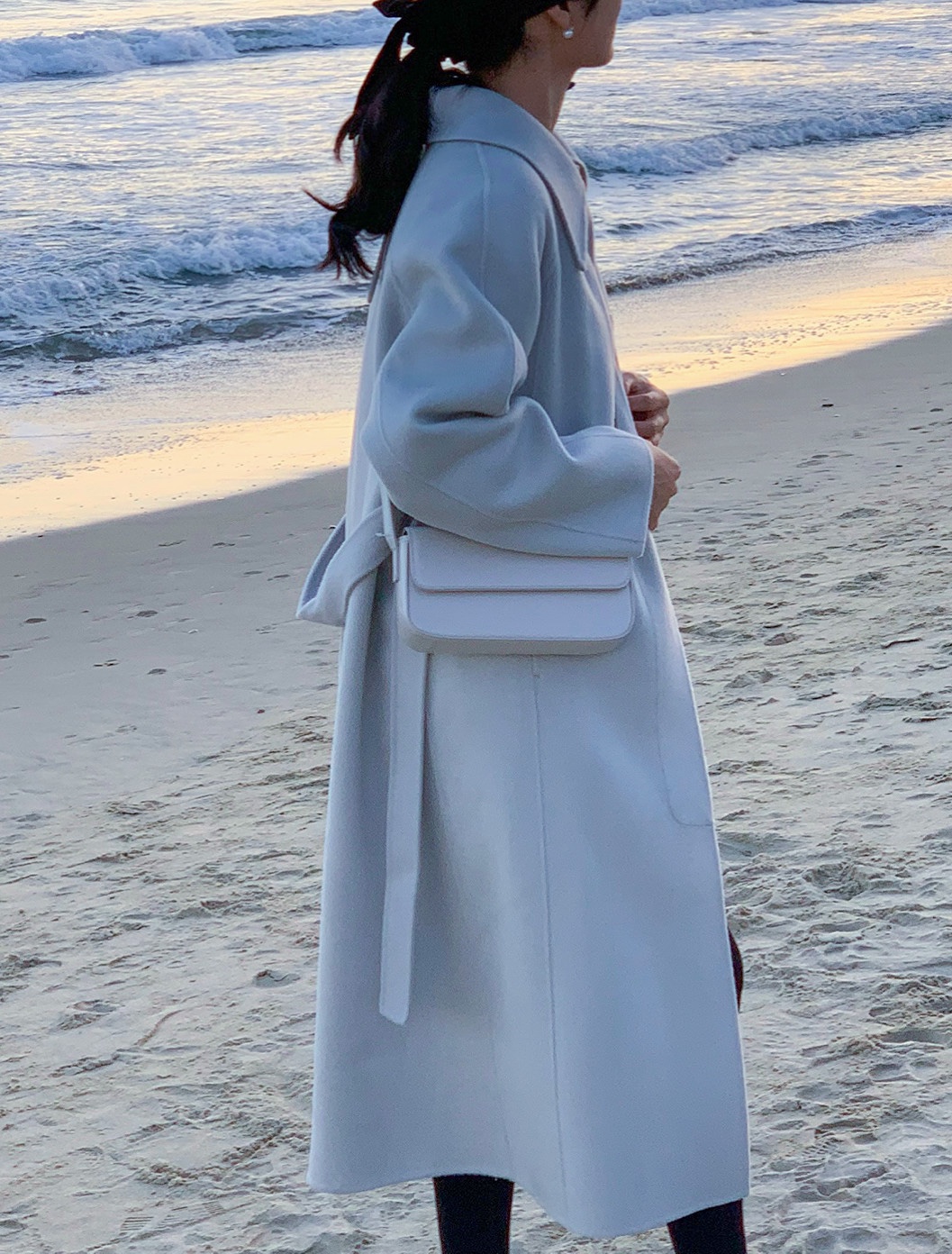 [민트당일출고] 핸드메이드 울코트 겨울롱코트 울100 카라넥 롱자켓 상세 이미지 28
