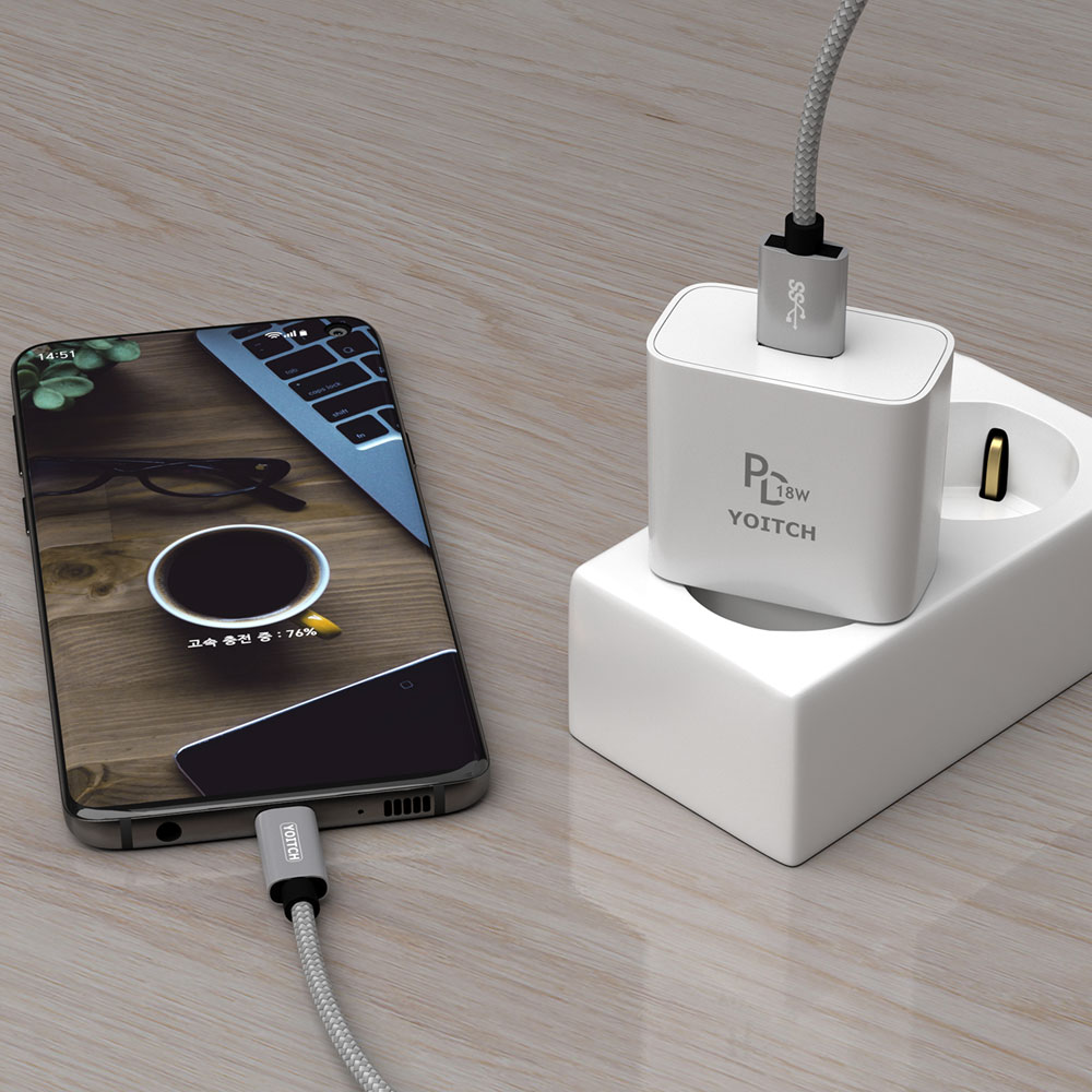 18W USB-C PD 3.0 고속 충전기 아이폰 갤럭시 - 상세 이미지 3