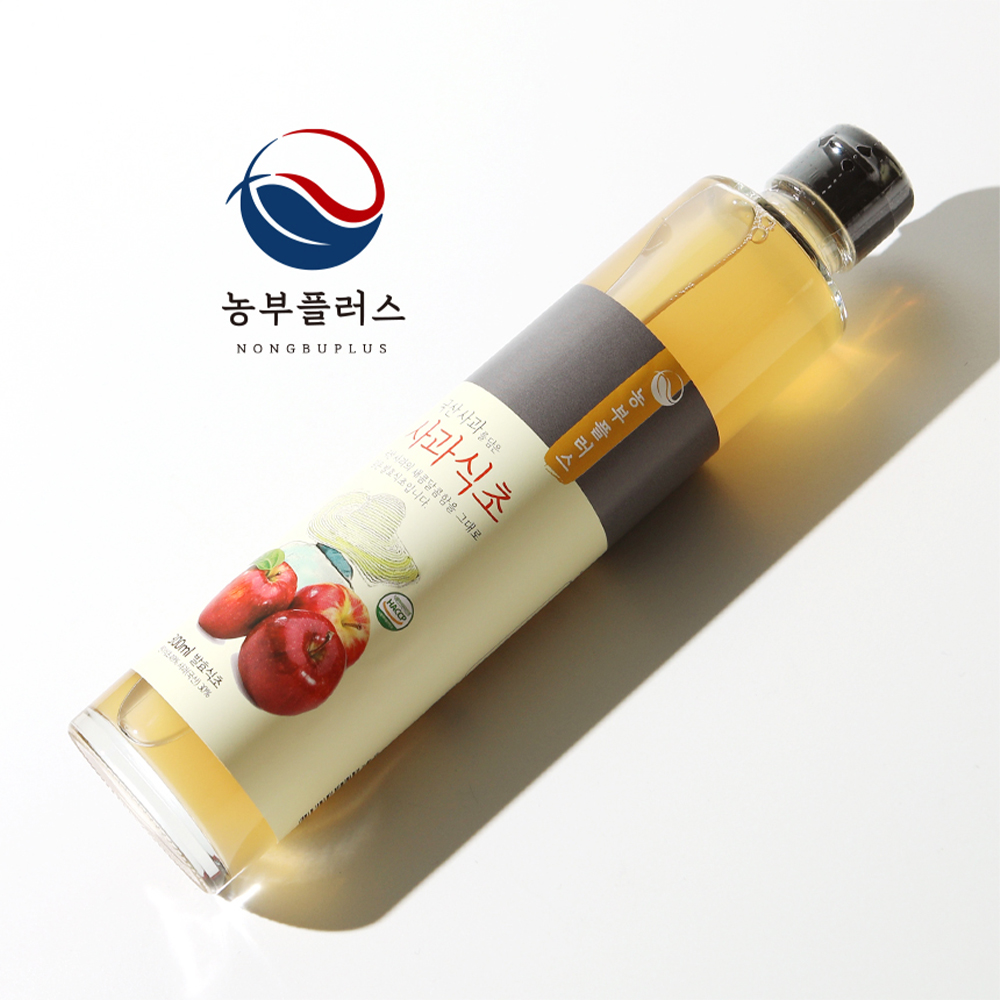 농부플러스 자연발효 사과식초 300ml