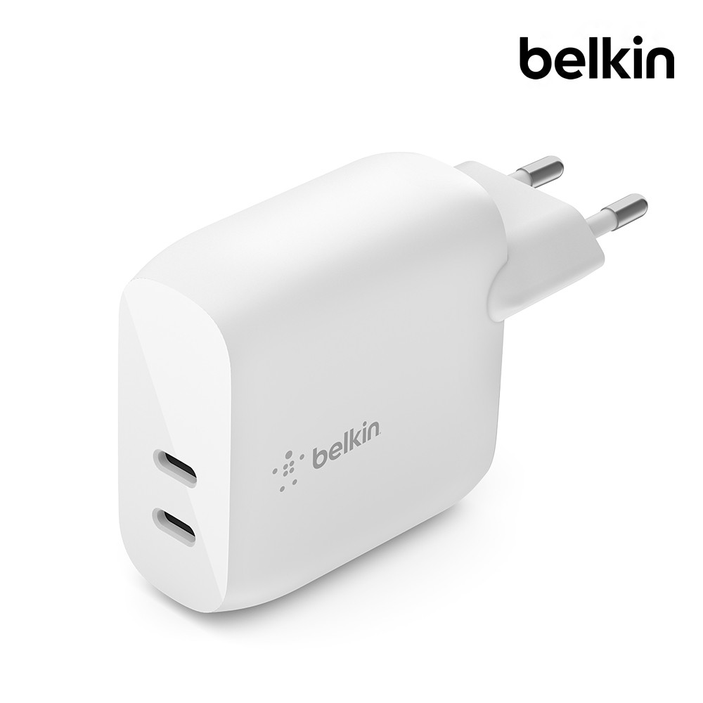 벨킨 부스트업 40W 듀얼 USB C타입 PD 3.0 고속 충전기 2포트 WCB006 아이폰17 16 15 14 13 12 갤럭시 S25 아이패드 호환