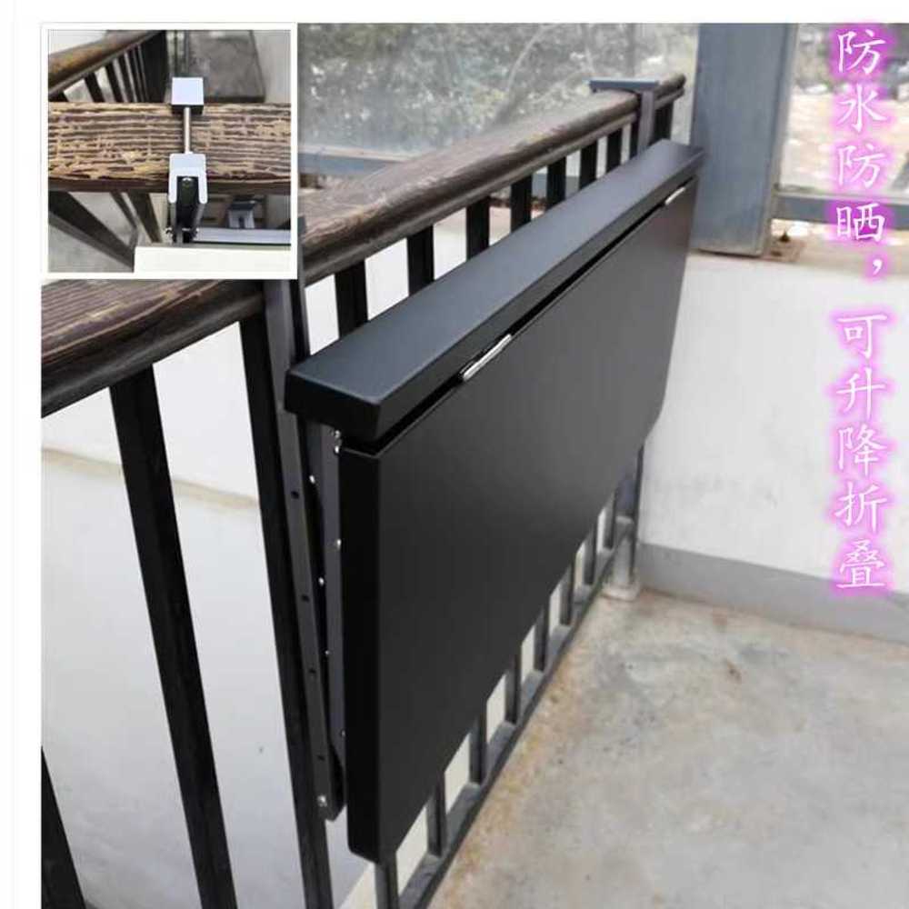 난간 테이블 베란다 커피숍 레저 폴딩 책상 정원 창가 80x39cm - 상세 이미지 2