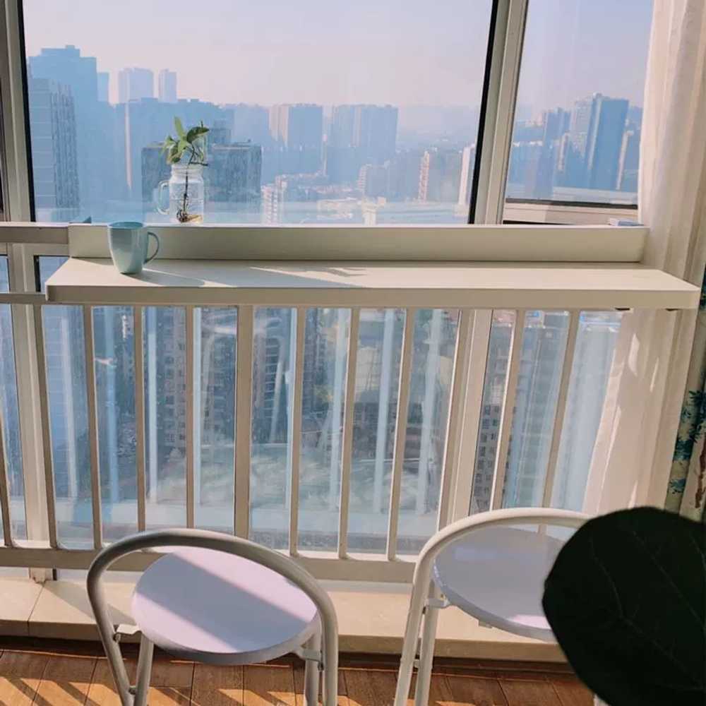 발코니 테이블 접이식 옥상 조리대 야외 거치형 카페 - 상세 이미지 2