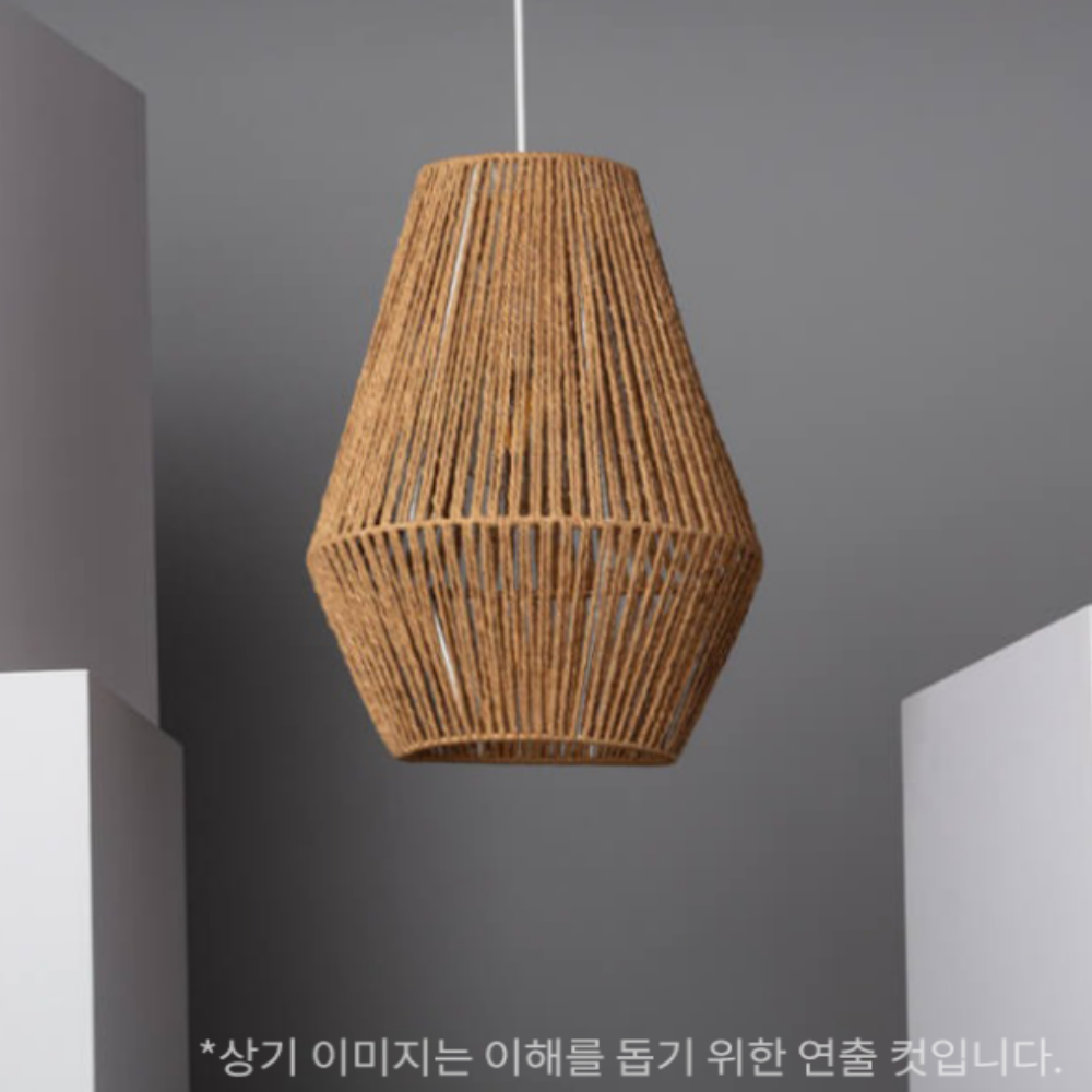 북유럽식탁등 LED 펜던트 라탄 조명 4인 식탁등 - 상세 이미지 2