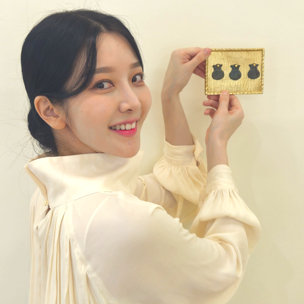 쿠칭아일랜드 복주머니 황동주물 핸드메이드 액자 외국인선물 - 상품 이미지