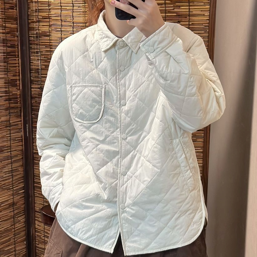 여성경량패딩 칼라넥 누빔 가벼운 겨울 퀼팅점퍼 미시옷 9306