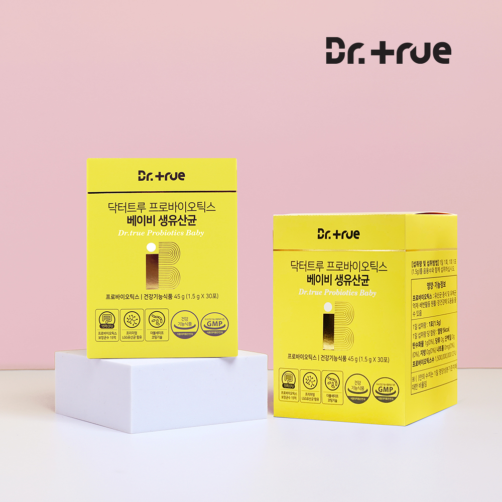 닥터트루 프로바이오틱스 락토바실러스 돌 아기 베이비 유산균 30포, 2개 - 상품 이미지