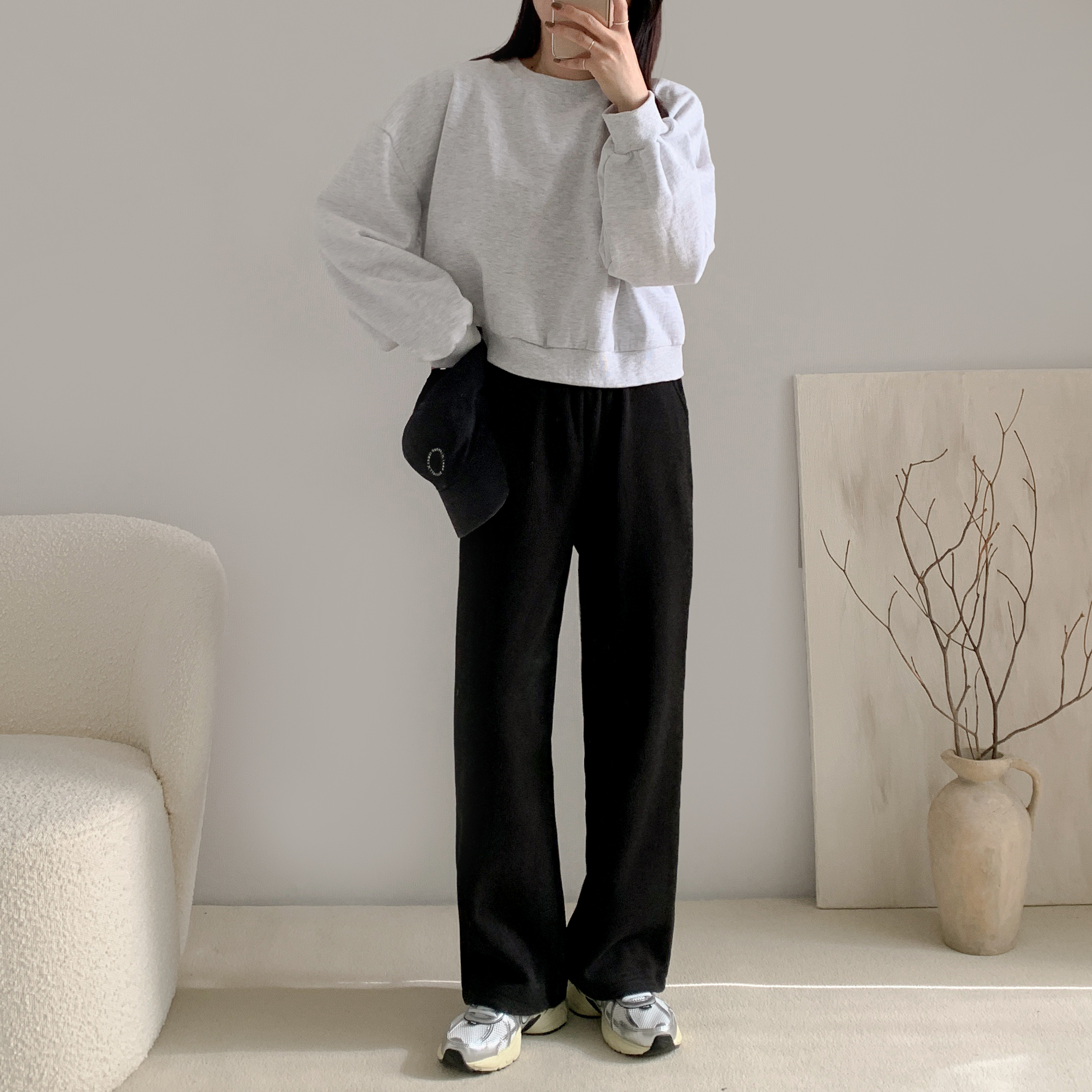 융기모바지 밍크기모바지 코듀로이와이드팬츠 이미지 2