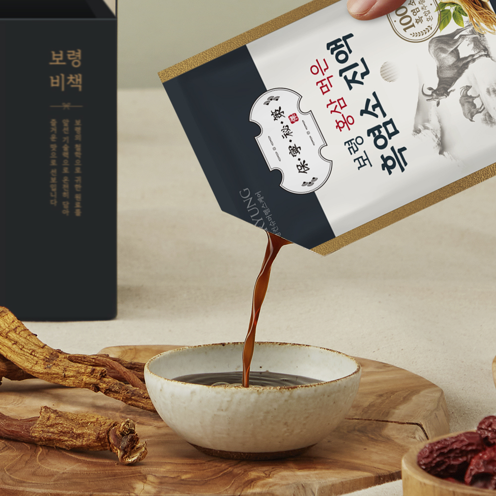 보령 홍삼먹은 흑염소 진액 100% 국내산 흑염소 엑기스 30포, 6개 - 상세 이미지 3