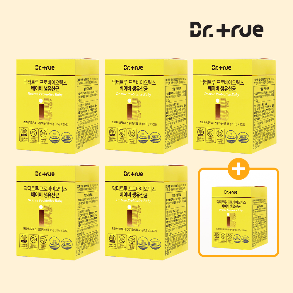 닥터트루 프로바이오틱스 락토바실러스 돌 아기 베이비 유산균 30포, 6개
