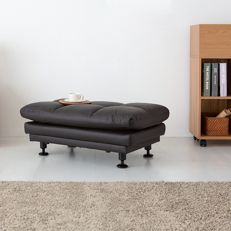 앰보 스툴 소가죽 블랙브라운 3463.1123