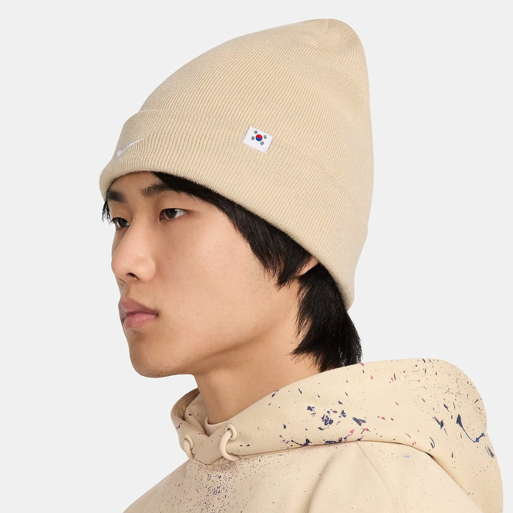 나이키 코리아 니트 러닝 비니 남녀공용 겨울모자 HF8872베이지, Free