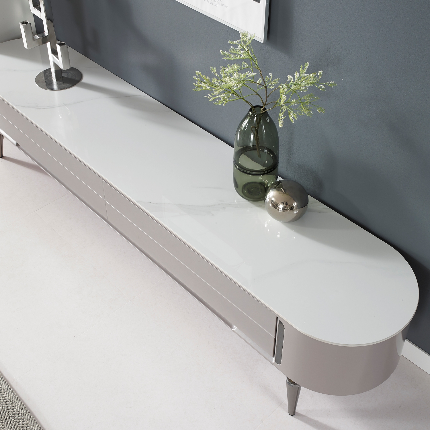 레이 포세린 세라믹 거실테이블 소파테이블 1300, 그레이