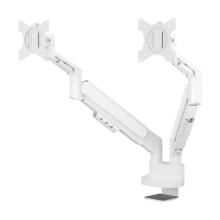 카멜인터내셔널 벽면 밀착형 듀얼 모니터암 AMADS 최대 32형 화이트