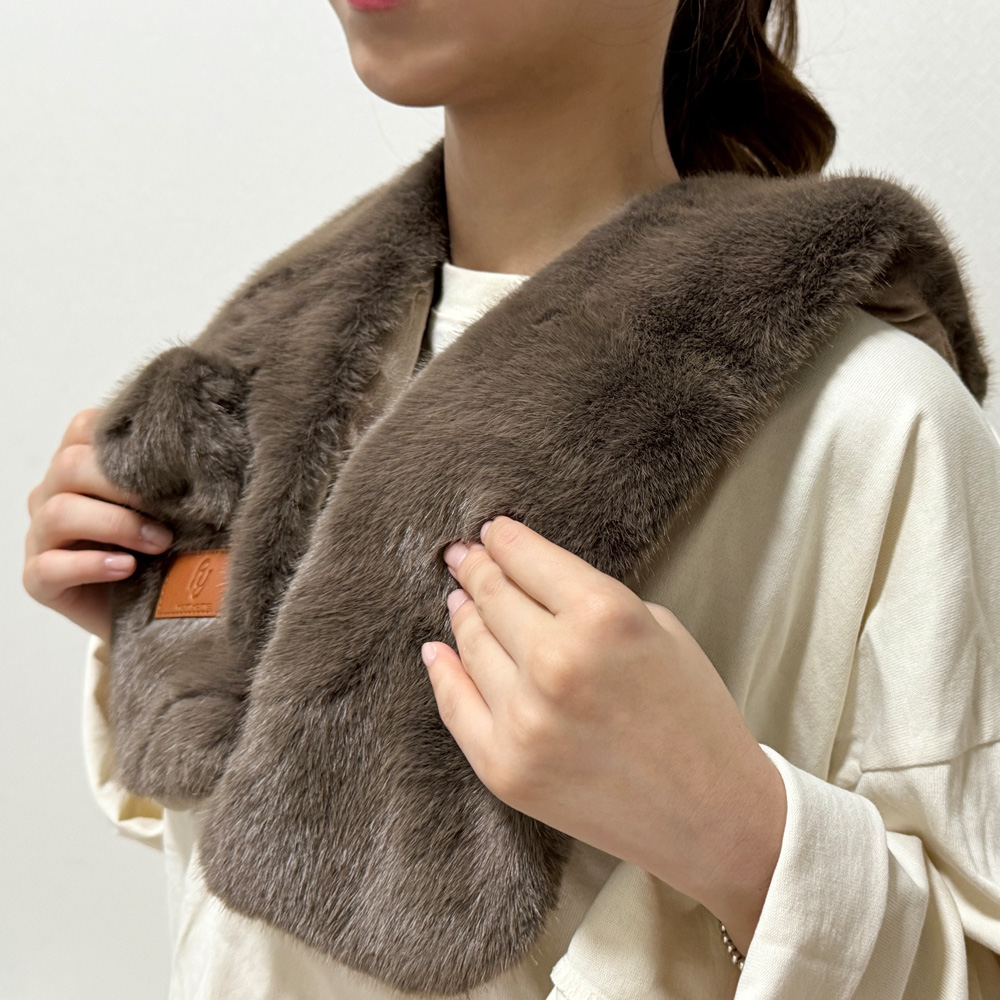 목 어깨 찜질기 온열 온수 전기 찜질팩 충전식 브라운