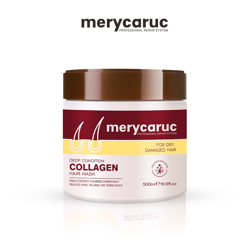 수연패션 merycaruc  콜라겐 마카 헤어 트리트먼트 500ml  상한머리 복구 미용실 전문가용 단백질 콜라겐 헤어팩 - 상품 이미지