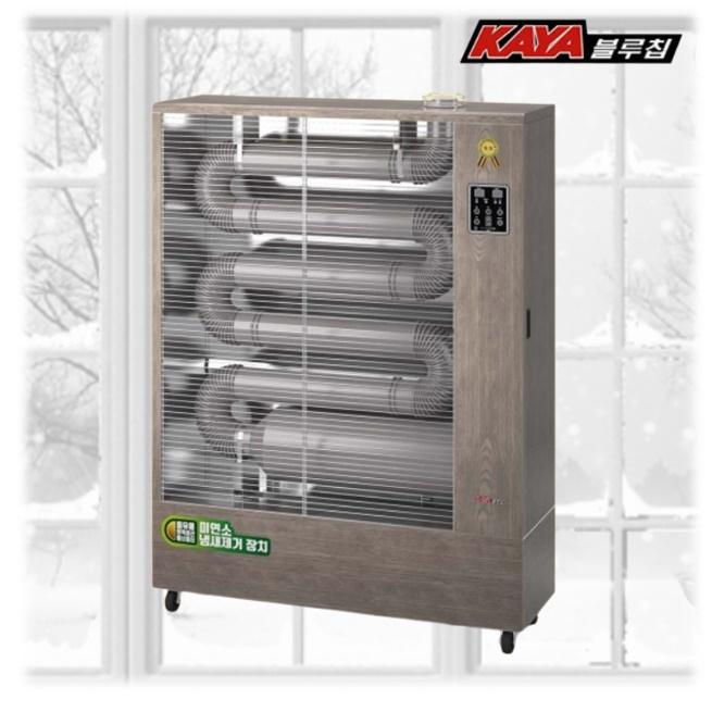 대형돈풍기난로 80평 주름관히터 휴게소 원적외선튜브히터