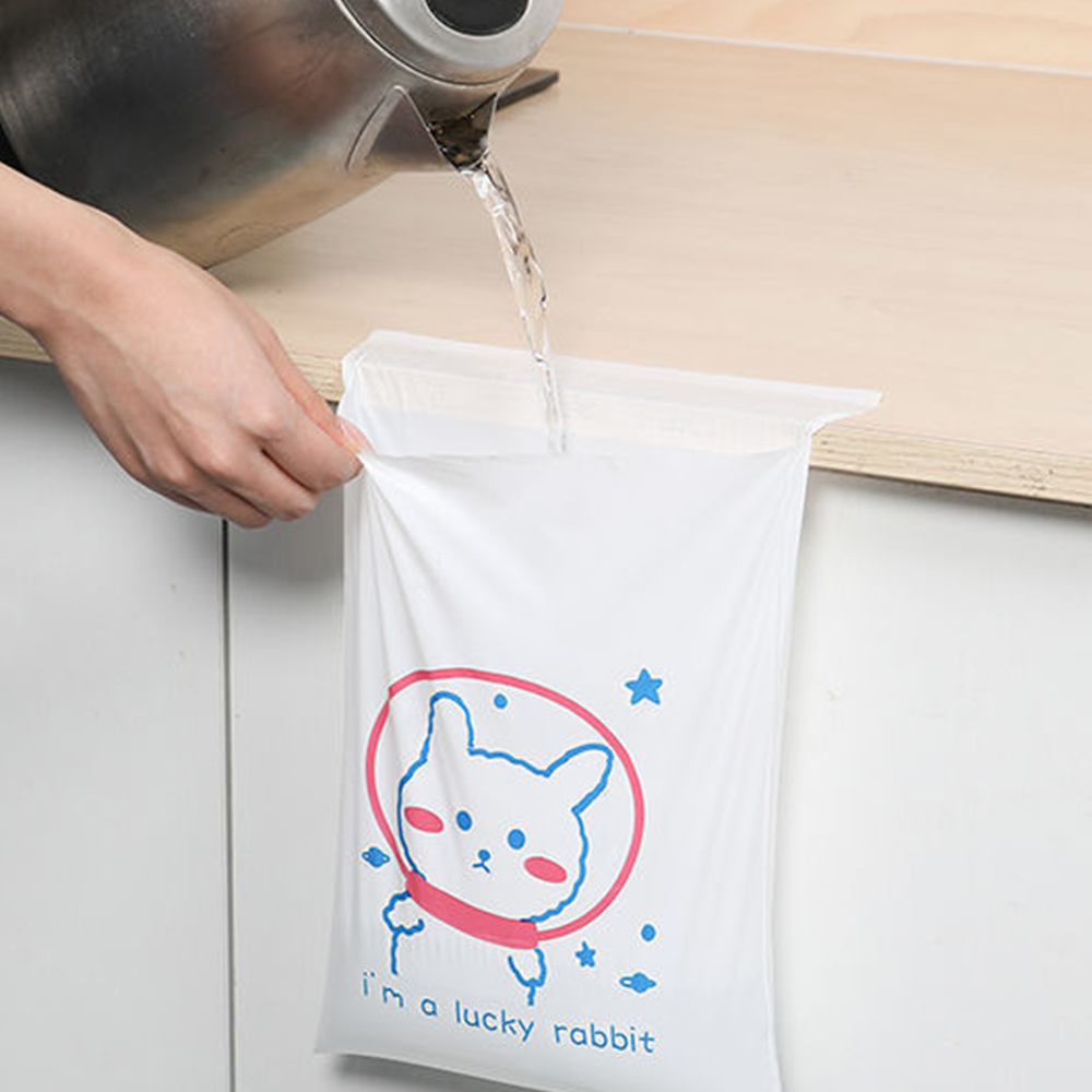 차량용 접착식 쓰레기 비닐 봉투 통 휴지통 차량 화장실 주방 사무실 부착식 접착 차 쓰봉 조수석 붙여쓰는 - 상세 이미지 3