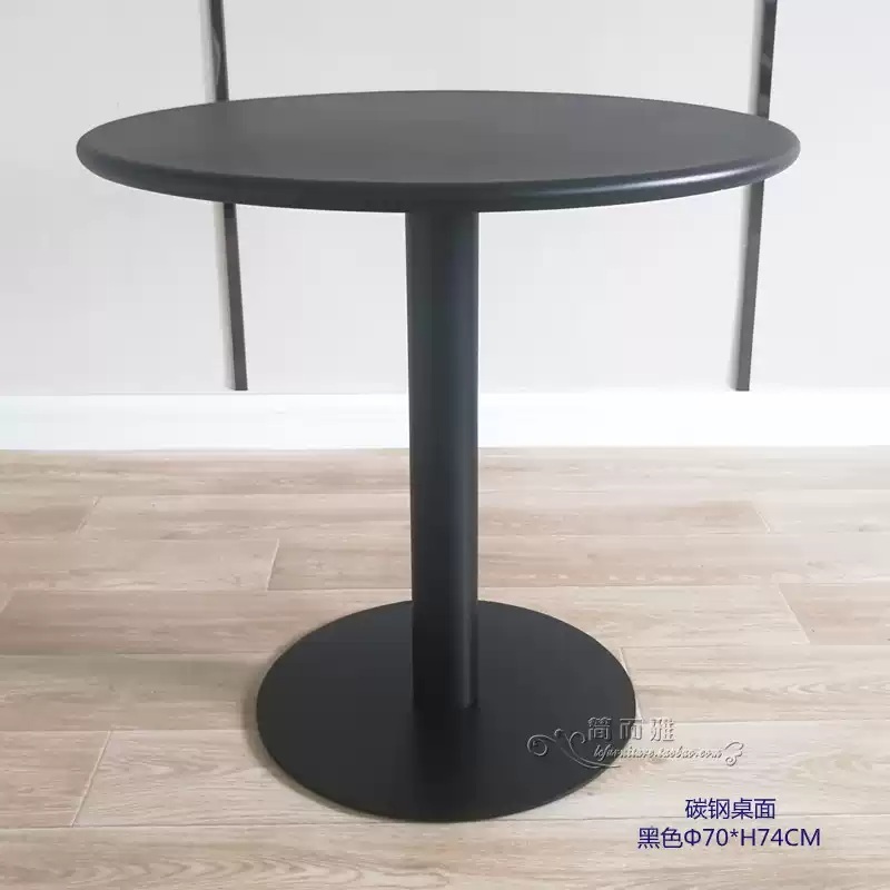 원형 바 테이블 홈바 높은 라운드 스탠딩 01.블랙50x높이74cm - 상세 이미지 4