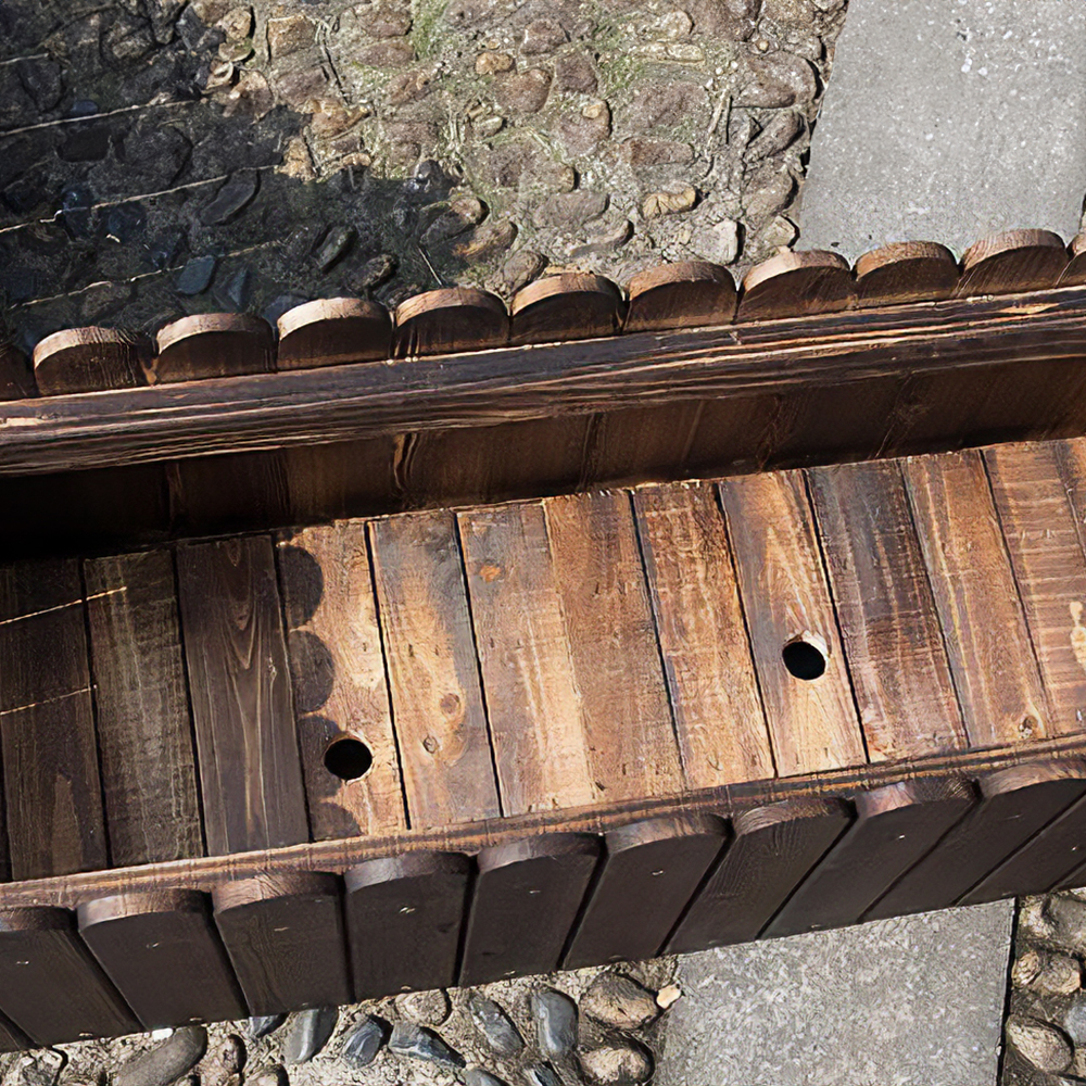 방부목 화분 대형 텃밭 화단 야외 옥상 직사각 나무 상자 80