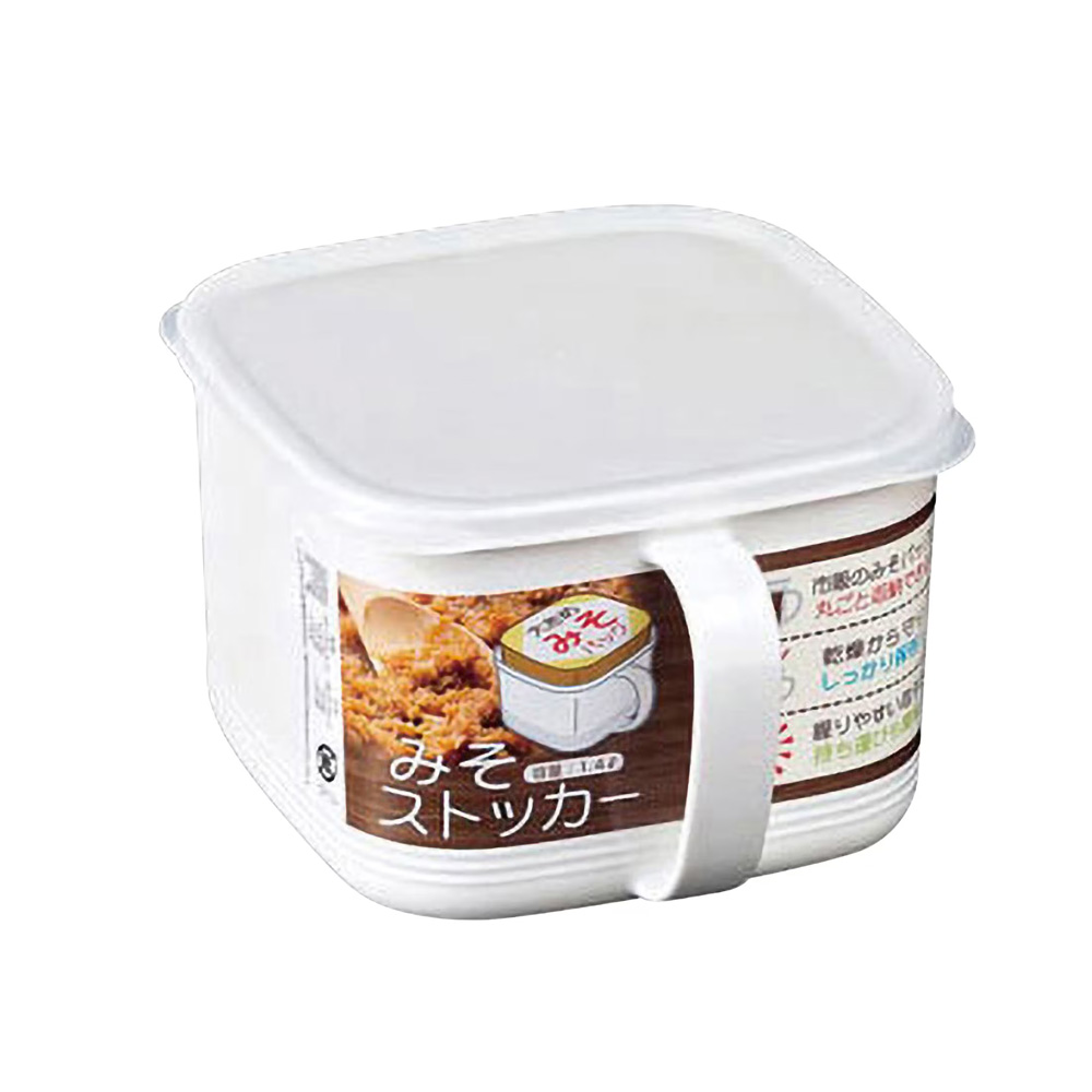 일본 나까야 핸디 캐니스터 손잡이 밀폐용기 L 1400ml - 메인 이미지