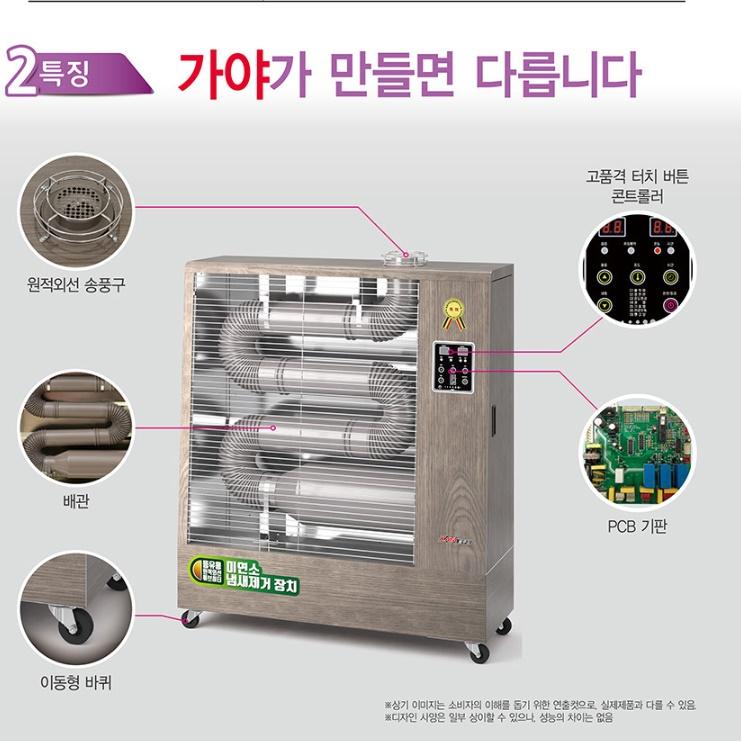 30평 주름관난로 석유 등유히터 돈풍기 오일튜브히터 - 상세 이미지 5