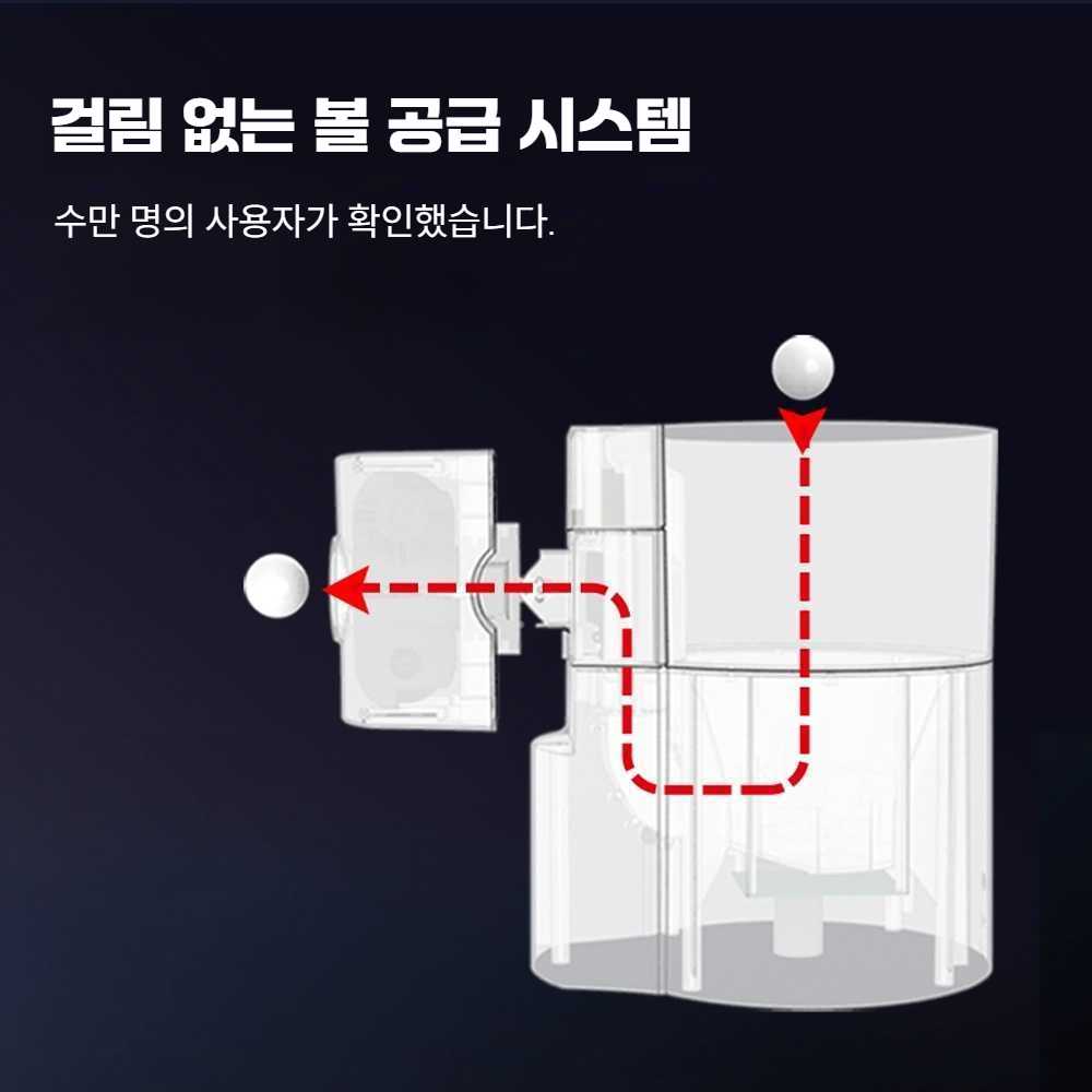 탁구 자동 연습 기계 머신 탁구용품 셀프 리턴 실내 서브 연습기 화이트 X1 패키지 - 상세 이미지 4