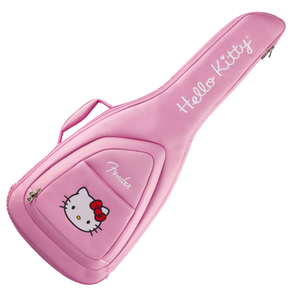 펜더 Fender Hello Kitty 헬로 키티 일렉트릭 기타용 기그 백 펜더 핑크 - 상품 이미지