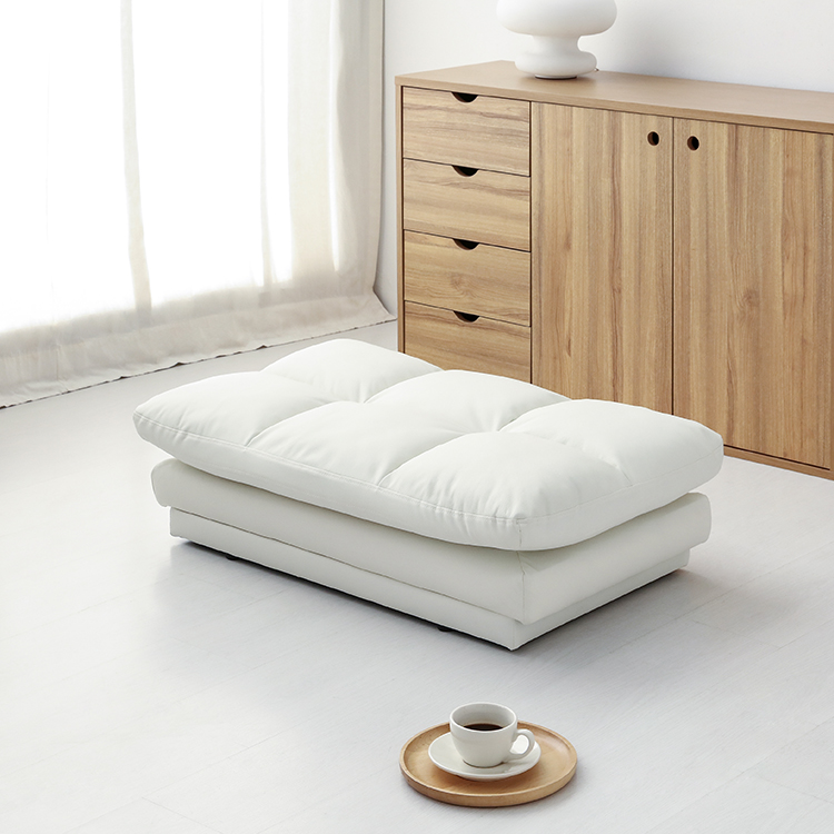 앰보 스툴 소가죽 블랙브라운 3463.1123