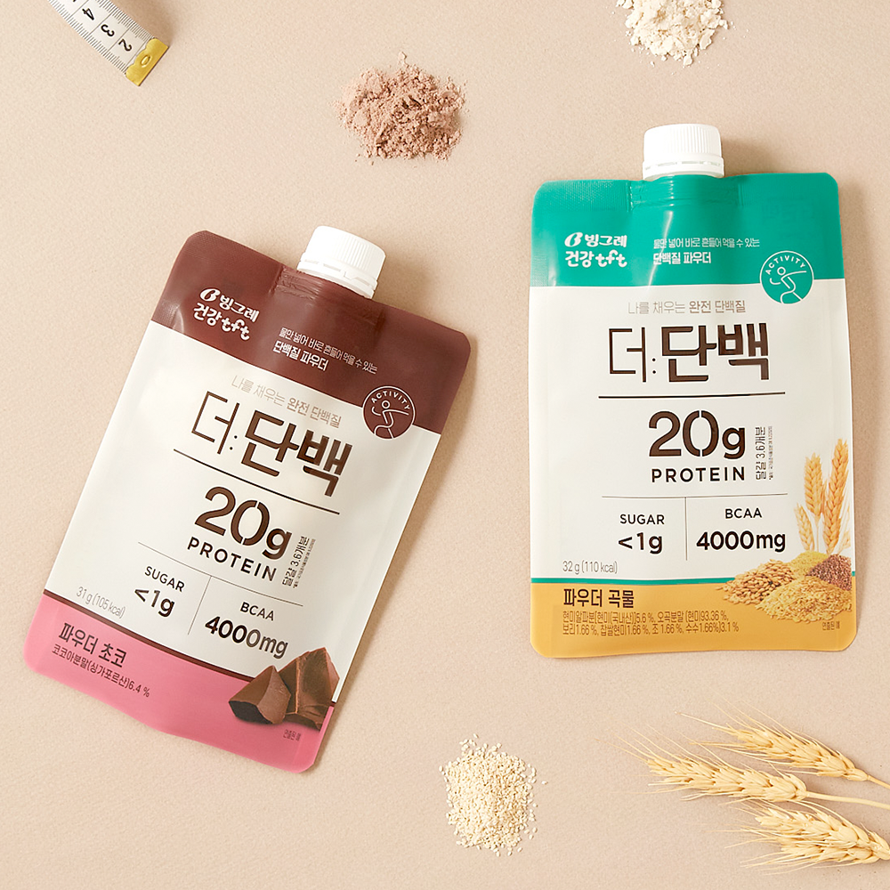 빙그레 더단백 파우더 단백질 쉐이크 곡물 7개입 이미지 2