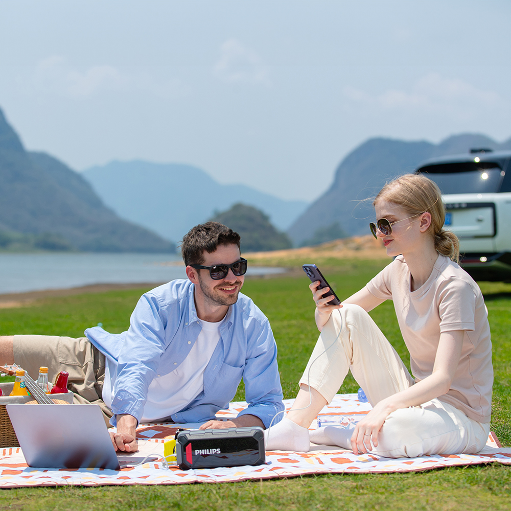 필립스 차박 캠핑 멀티 파워뱅크 JS7310 60000mAh 점프스타터 배터리진단(4 in 1)