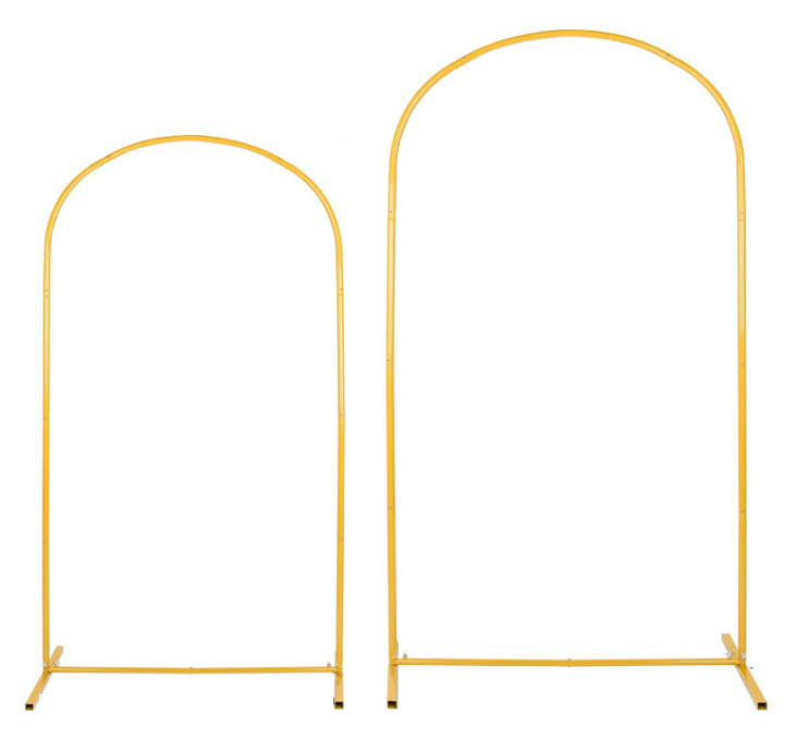 [미소쌤] 대형 아치 스탠드 골드 프레임 배경 포토존 파티 환경구성 생일 용품 데코 소품