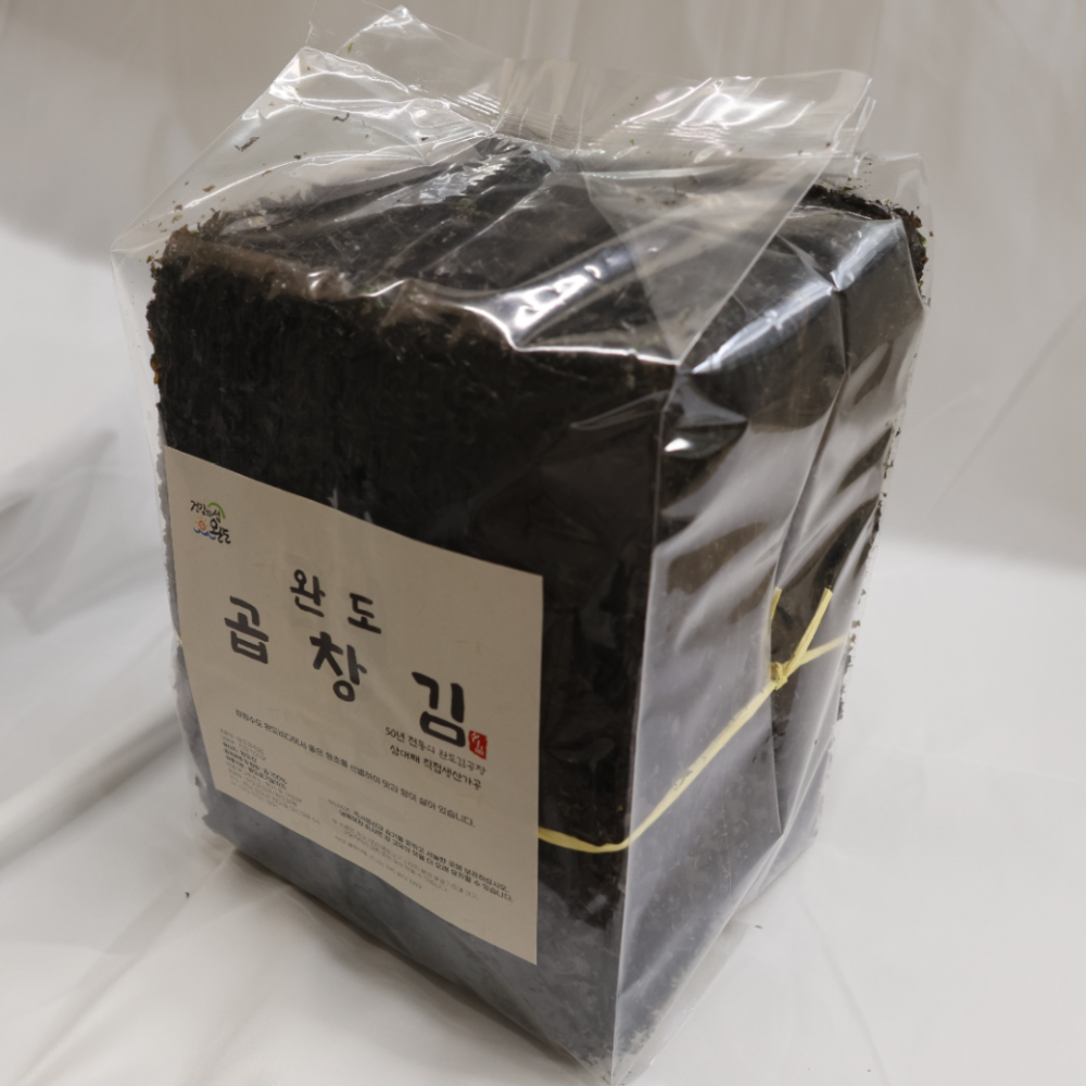 24년 12월생산 햇김 국내산 완도 곱창김 곱창돌김 50매 100매