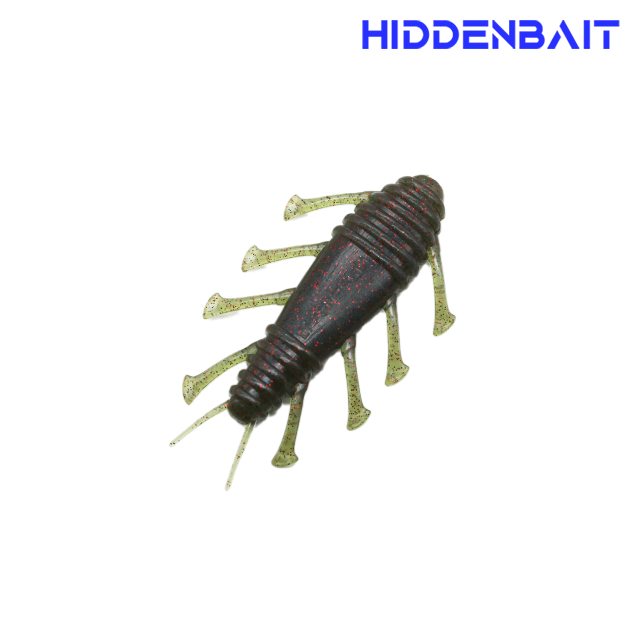 히든베이트 엘라라 배스루어 호그웜 소프트웜 소프트베이트 H007 PUMPKIN RED, 7.1cm - 상품 이미지