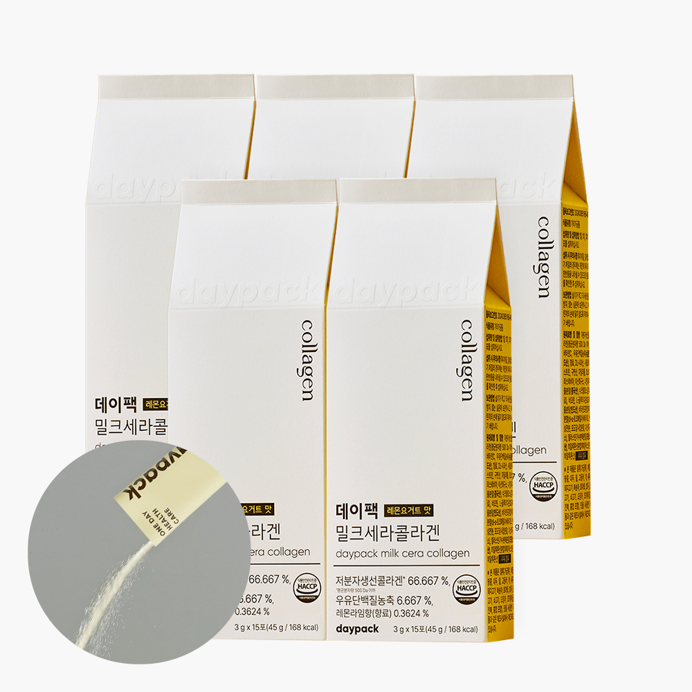 데이팩 밀크세라콜라겐 5세대 콜라겐 세라마이드 비오틴 15포, 5개