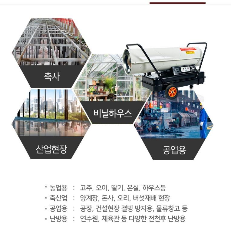 전자 산업용열풍기 농업용 농장 등유열풍기 공장용난방기 이미지 7