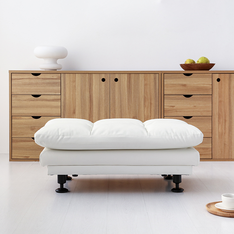 앰보 스툴 소가죽 블랙브라운 3463.1123