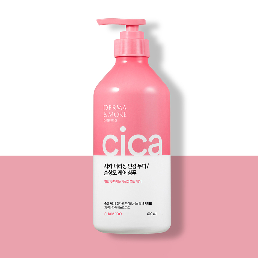 [애경] 더마앤모어 시카 너리싱 샴푸 600ml 헤어샴푸 - 상품 이미지