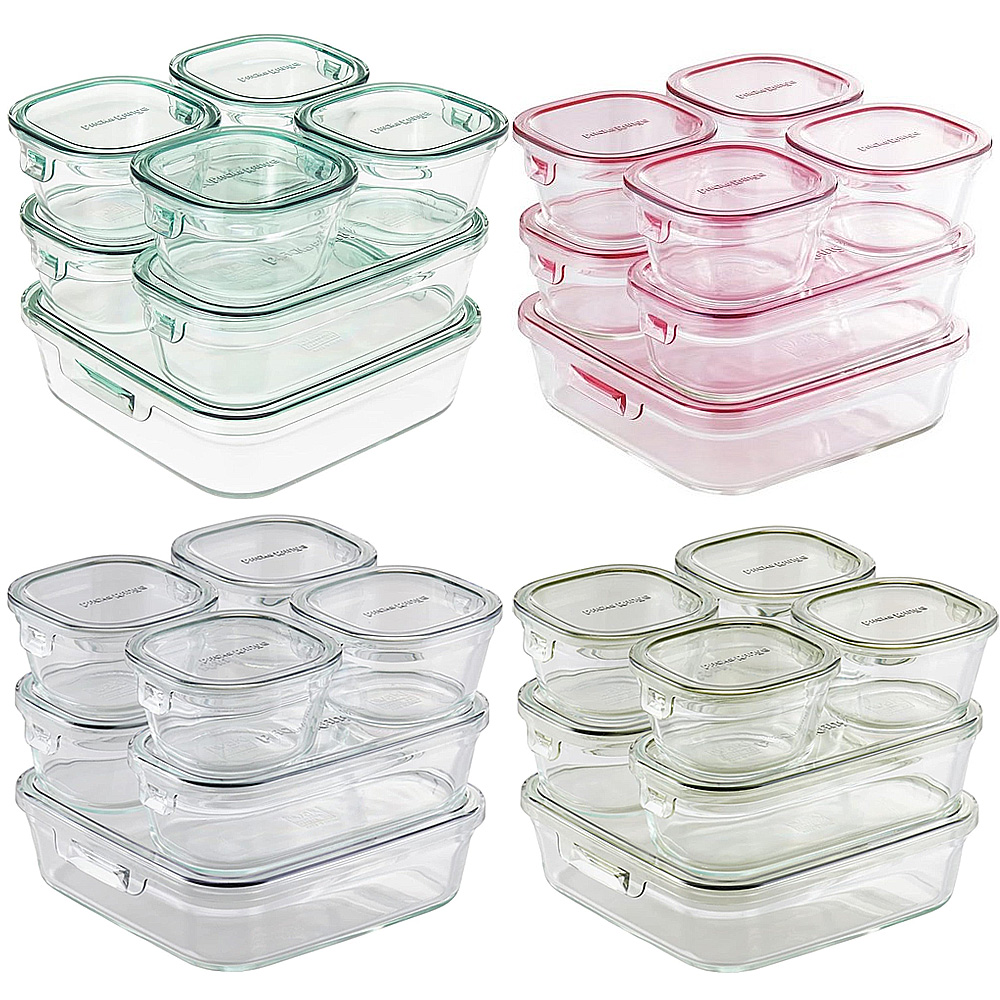 이와키 내열유리 반찬통 7종세트 유리용기 반찬용기